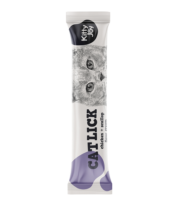 Kitty Joy Cat Lick Chicken + Scallop Flavor Cream Cat Treats (4x15g) 60g