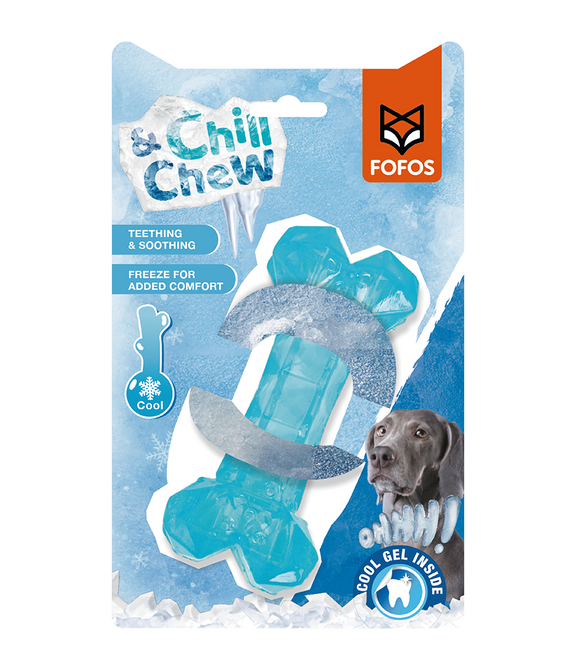 FOFOS Chill & Chew Cooling Bone Dog Toy