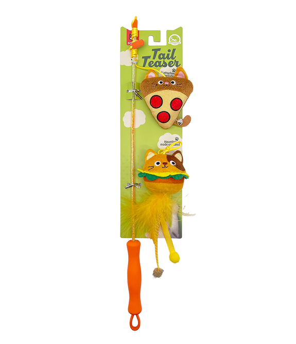 FOFOS Replaceable Meow Fast Food Cat Wand Cat Toy