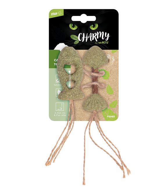 M-PETS Charmy Fishes Catnip Cat Toy