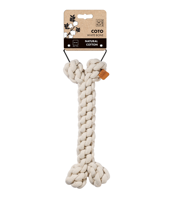 M-PETS Coto White Bone L Eco Friendly Dog Toy