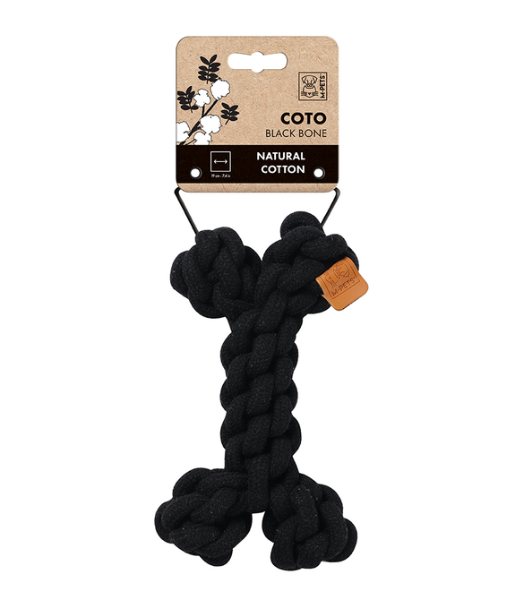 M-PETS Coto Black Bone S Eco Friendly Dog Toy