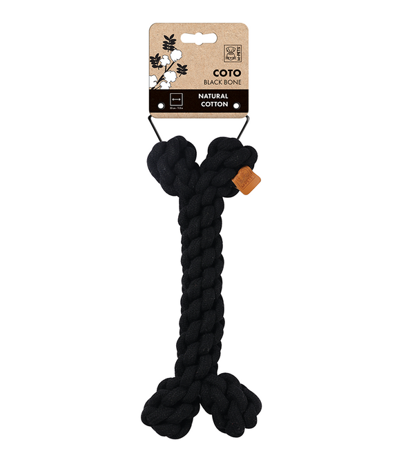 M-PETS Coto Black Bone L Eco Friendly Dog Toy