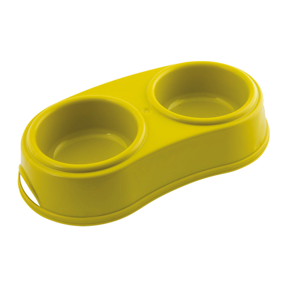 Georplast Plastic Double Antislip Pet Bowl M