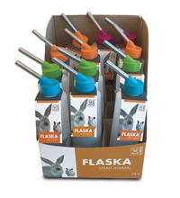 M-PETS Flaska 250ml Drinking Bottle – Display Box of 12pcs mixed colors