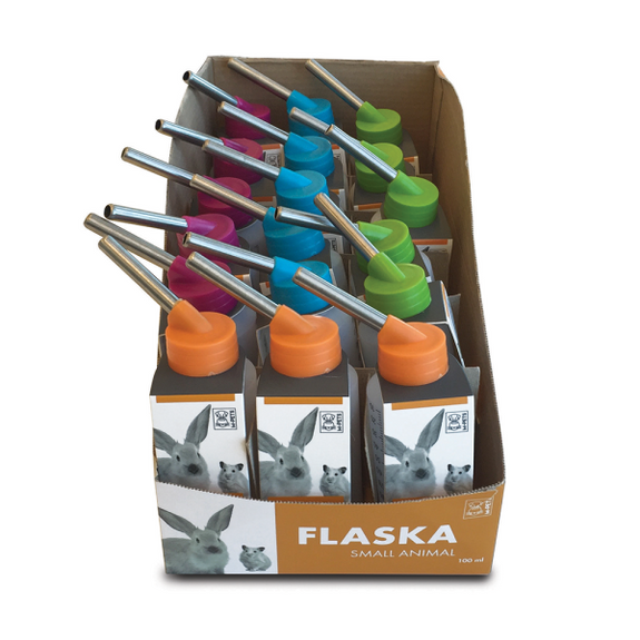 M-PETS Flaska 100ml Drinking Bottle – Display Box of 18pcs mixed colors