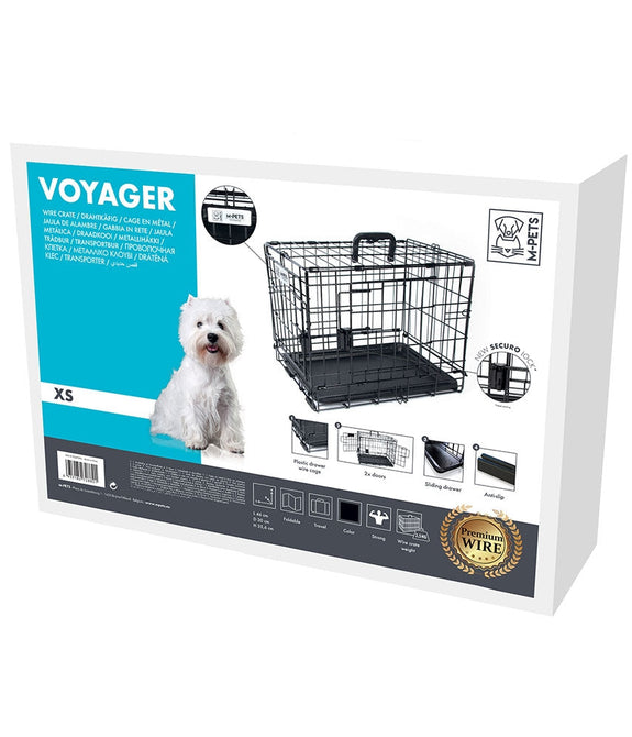 M-PETS Voyager Wire Crate XS (L46 x W30 x H35,6cm)