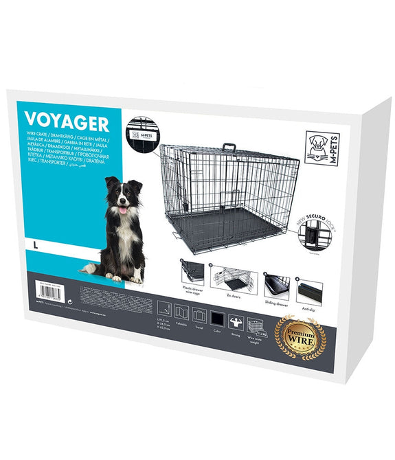 M-PETS Voyager Wire Crate L (L91,5 x W58,5 x H63,5cm)