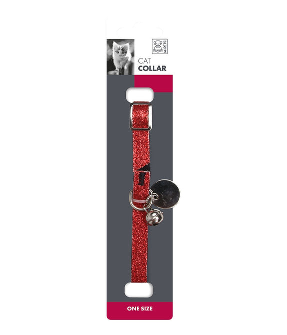 M-PETS Glitter Cat Collar Red