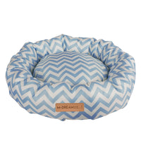 M-PETS Tasmania Round Cushion Blue/White