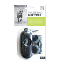 M-PETS Waste Bag Dispenser Black +30 bags (2×15)