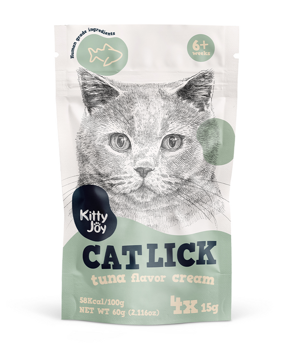 Kitty Joy Cat Lick Tuna Flavor Cream Cat Treats (4x15g) 60g