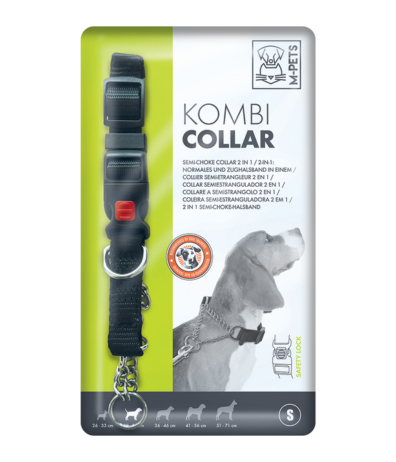 M-PETS Kombi Semi-Choke Collar 2in1 S