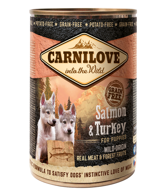 carnilove-salmon-turkey-for-puppies-wet-food-cans-400g -1