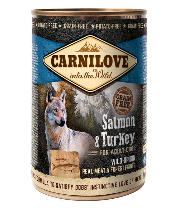 carnilove-salmon-turkey-for-adult-dogs-wet-food-cans-400g -1