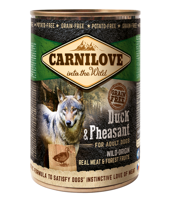 carnilove-duck-amp-pheasant-for-adult-dogs-wet-food-cans-400g -1