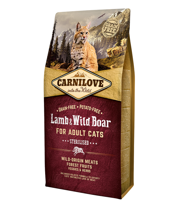 carnilove-lamb-wild-boar-for-adult-cats-6kg -1