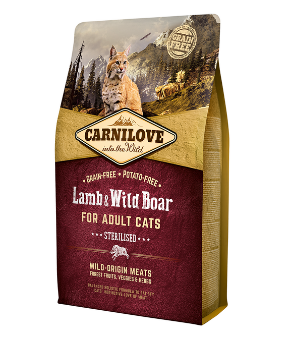 carnilove-lamb-wild-boar-for-adult-cats-2kg -1