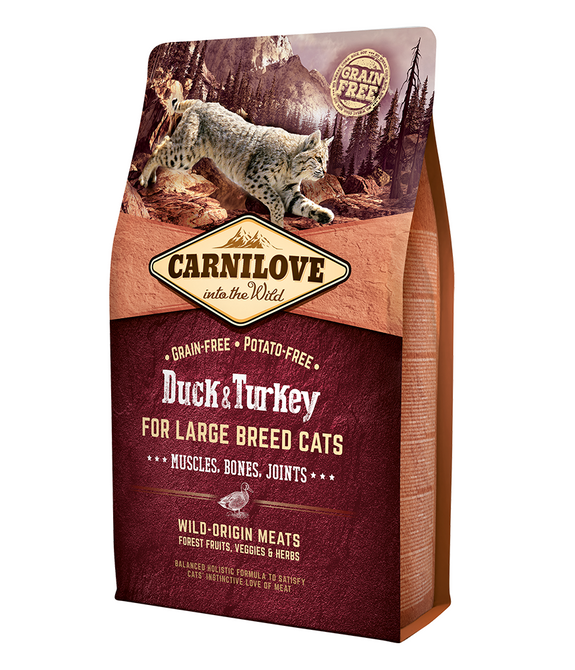 carnilove-duck-turkey-for-large-breed-adult-cats-2kg -1