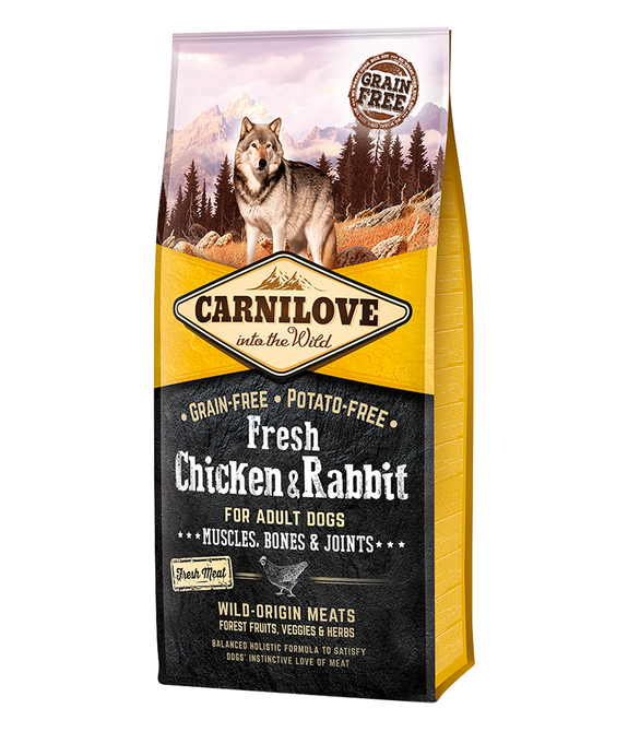 carnilove-fresh-chicken-rabbit-for-adult-dogs-12kg -1