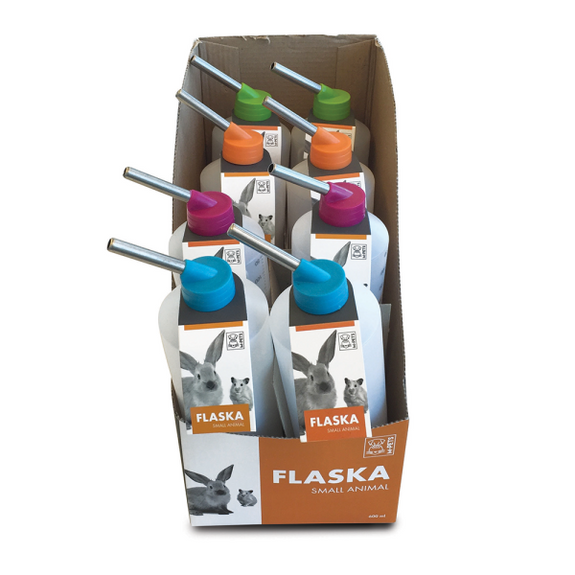 M-PETS Flaska 600ml Drinking Bottle – Display Box of 8pcs mixed colors