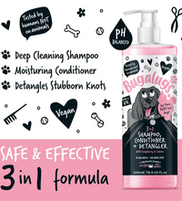 bugalugs-3-in-1-raspberry-lemon-dog-shampoo-conditioner-and-detangler-500ml-16-9-fl-oz -2