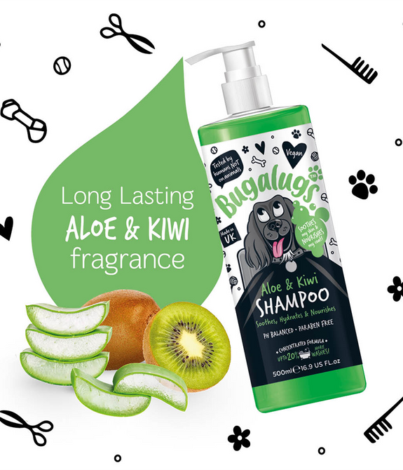 bugalugs-aloe-kiwi-soothing-dog-shampoo-500ml-16-9-fl-oz -4