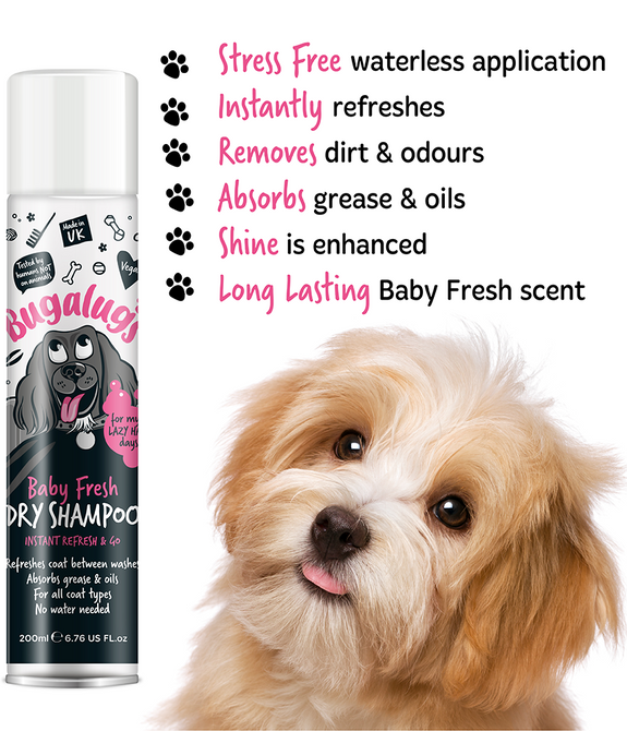 bugalugs-baby-fresh-dry-dog-shampoo-200ml -4