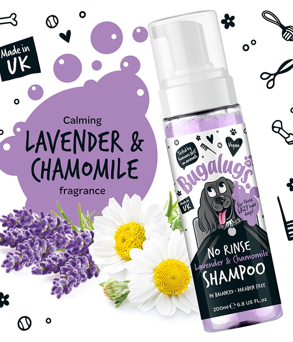 bugalugs-lavender-chamomile-no-rinse-dog-shampoo-200ml-6-8-fl-oz -4