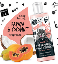 bugalugs-luxury-2-in-1-papaya-and-coconut-cat-shampoo-and-conditioner-250ml-8-4-fl-oz -2