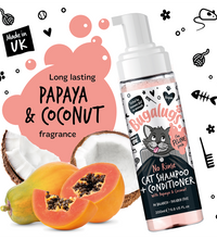 bugalugs-papaya-and-coconut-no-rinse-cat-shampoo-and-conditioner-200ml-6-8-fl-oz -4