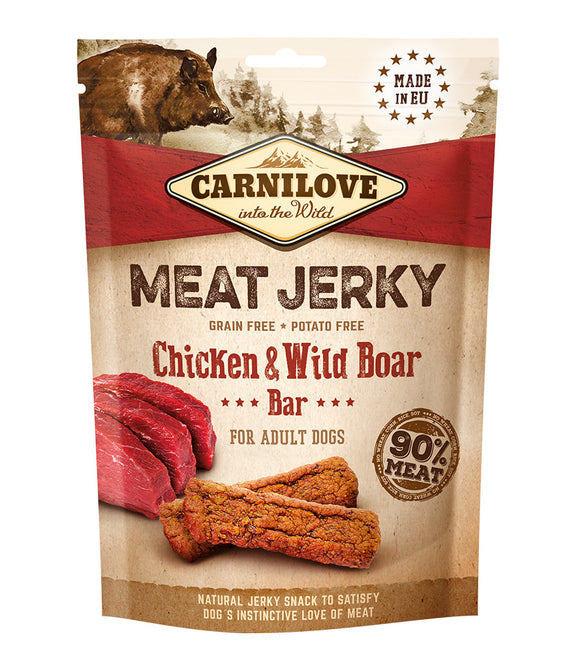 carnilove-jerky-snack-chicken-wild-boar-bar-100g -1