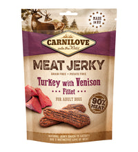 carnilove-jerky-snack-turkey-with-venison-fillet-100g -1