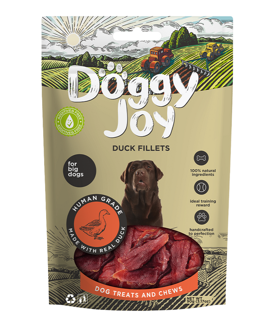 Doggy Joy Duck Fillets Dog Treats 90g