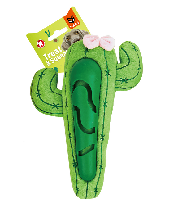 fofos-cute-cactus-treat-dispensing-dog-toy -1