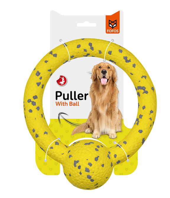 fofos-durable-puller-with-ball-dog-toy-yellow -1