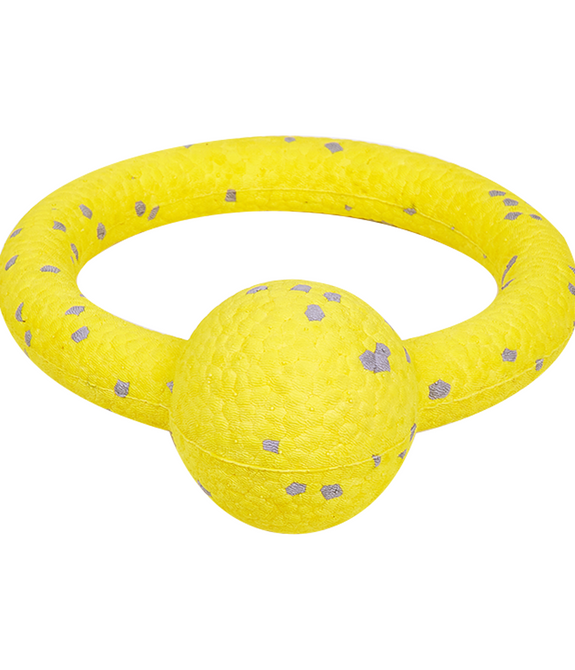 fofos-durable-puller-with-ball-dog-toy-yellow -3