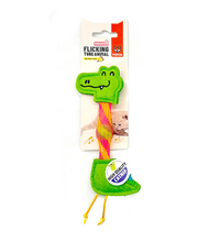 FOFOS Flick Tube Crocodile Cat Toy