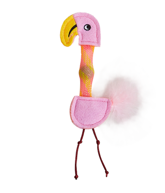 FOFOS Flick Tube Flamingo Cat Toy