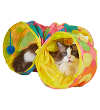 FOFOS Floral Pop up Cat Tunnel