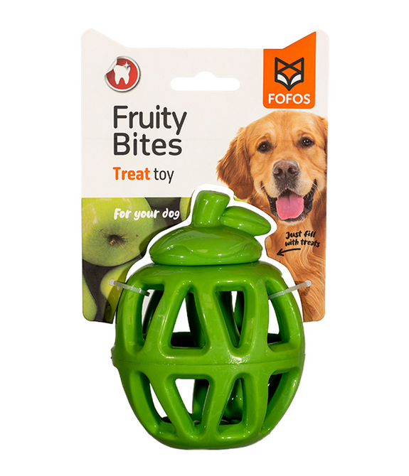 fofos-fruity-bites-apple-treat-dispensing-dog-toy -1