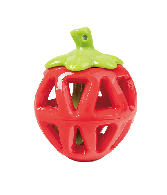 FOFOS Fruity Bites Strawberry Treat Dispensing Dog Toy