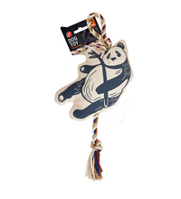 FOFOS Panda Flossy Rope Dog Toy