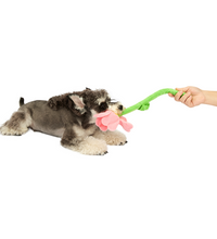 fofos-pink-flower-crinkle-rope-dog-toy -3