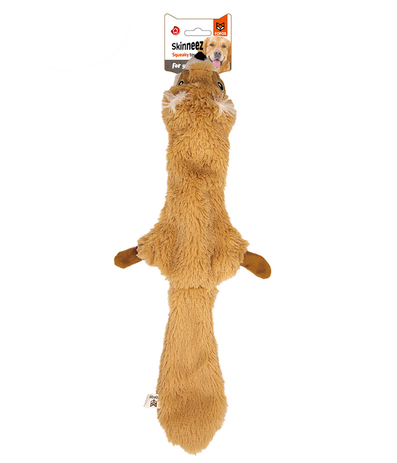 fofos-skinneez-squirrel-dog-toy -1