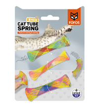FOFOS Spring Tube Cat Toy 3pk