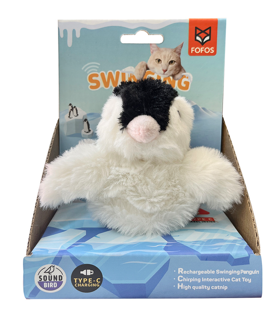 FOFOS Swinging Penguin Interactive Cat Toy