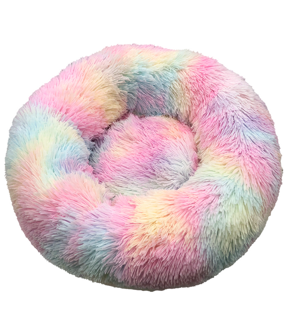 FOFOS Tie Dye Donut Pet Bed