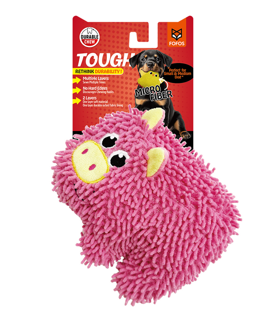 FOFOS Tough Pig Dog Toy