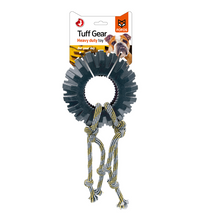 FOFOS Tuff Gear Tyre Large Rope Dog Toy